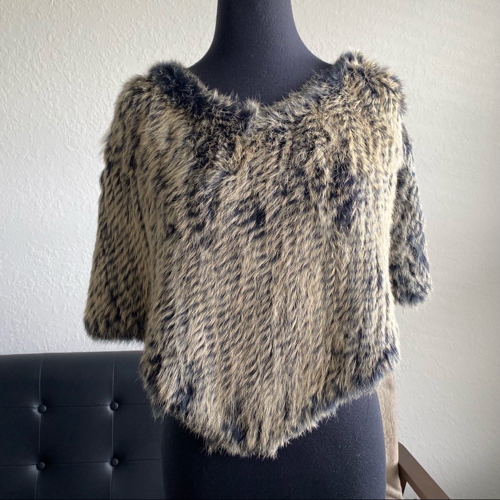Y2K Fur Poncho